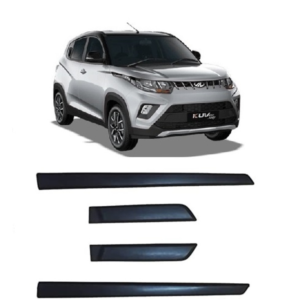 Side Door Beading Door Protector Accessories for KUV 100 Black